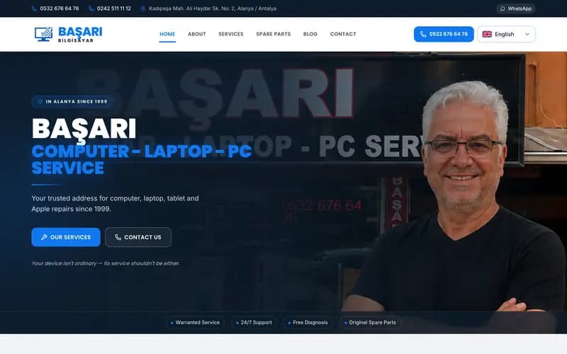 Basarinet website preview